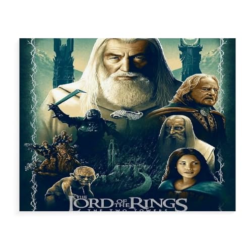 GUANGFAN Puzzle 500/1000/1500 Teile- The Lord of The Rings,Spiel Puzzles Für Erwachsene Kinder, Geschicklichkeitsspiel Für Die Ganze Familie Filmplakat-A034 (DREI Größen) von DTASSVEW