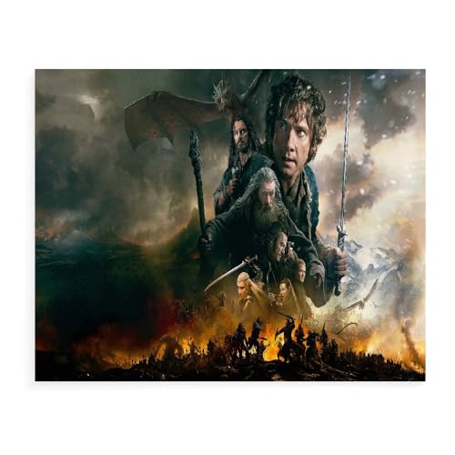 GUANGFAN Puzzle 500/1000/1500 Teile- The Lord of The Rings,Spiel Puzzles Für Erwachsene Kinder, Geschicklichkeitsspiel Für Die Ganze Familie Filmplakat-A155 (DREI Größen) von DTASSVEW