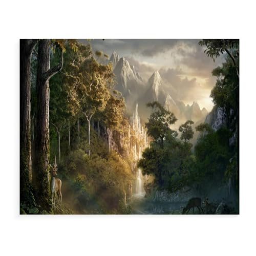 GUANGFAN Puzzle 500/1000/1500 Teile- The Lord of The Rings,Spiel Puzzles Für Erwachsene Kinder, Geschicklichkeitsspiel Für Die Ganze Familie Filmplakat-A182 (DREI Größen) von DTASSVEW