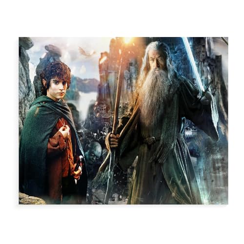 GUANGFAN Puzzle Erwachsene Holz Puzzle 500/1000/1500 Teile Freizeit- The Lord of The Rings Lernspielzeug, Kinder, Freunde Und Familie Filmplakat-A196 (DREI Größen) von DTASSVEW