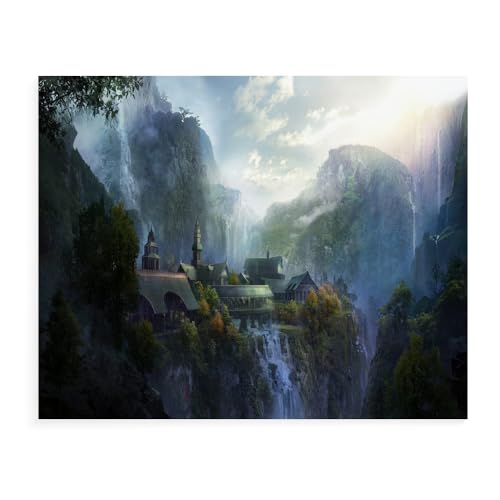 GUANGFAN Puzzle Erwachsene Holz Puzzle 500/1000/1500 Teile Freizeit- The Lord of The Rings Lernspielzeug, Kinder, Freunde Und Familie Filmplakat-A496 (DREI Größen) von DTASSVEW