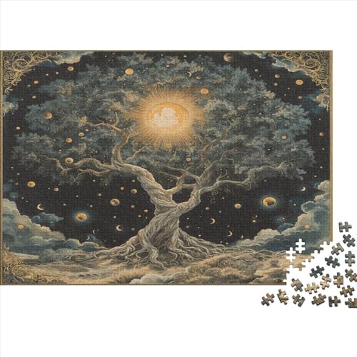 Baum des Lebens 1000 Teile Puzzle, Puzzles Für Erwachsene, 1000 Teile Puzzlespiel Für Jugendliche & Erwachsene Puzzlespiel Puzzel 1000pcs (75x50cm) von DTAVSLEIV