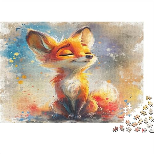 Cartoon Fuchs Puzzle 1000 Teile,Puzzle Für Erwachsene, Impossible Puzzle,Puzzle 1000 Puzzle Home DekoRatteion Puzzle,Erwachsenenpuzzle Puzzel 1000pcs (75x50cm) von DTAVSLEIV