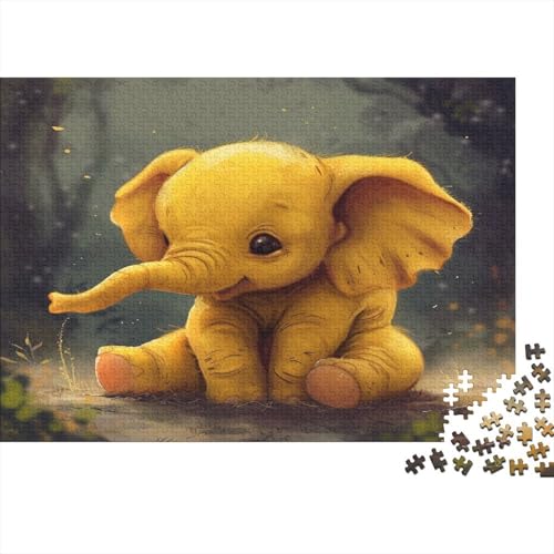 Elefant Puzzle 1000 Teile Puzzle Für Erwachsene Und Kinder Ab 14 Jahren Puzzel 1000pcs (75x50cm) von DTAVSLEIV