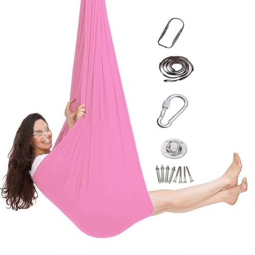 DTREEL Dynamic Movement Sensory Sox Body Teens Dehnbarer Sack for Autismus Und Verarbeitungsstörungen, Spielzeug, Beruhigende Therapiedecke Zur Entspannung Und Konzentration(Pink,150x280CM/59x110in) von DTREEL