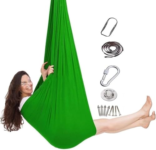 DTREEL Sensory Körpersocken Sensorische Schaukel, Therapieschaukel Kinder Erwachsene Hilfsmittel Bei Autismus Ängsten Konzentrationsmange Indoor Sensory Swing, Schaukeltuch, Nestschaukel Outdoor(B) von DTREEL