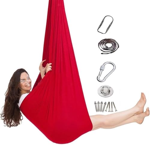 DTREEL Sensory Körpersocken Sensorische Schaukel, Therapieschaukel Kinder Erwachsene Hilfsmittel Bei Autismus Ängsten Konzentrationsmange Indoor Sensory Swing, Schaukeltuch, Nestschaukel Outdoor(D) von DTREEL