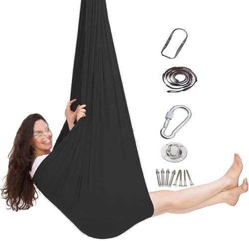 DTREEL Sensory Körpersocken Sensorische Schaukel, Therapieschaukel Kinder Erwachsene Hilfsmittel Bei Autismus Ängsten Konzentrationsmange Indoor Sensory Swing, Schaukeltuch, Nestschaukel Outdoor(J) von DTREEL