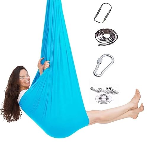 DTREEL Sensory Sox Stretchy Body Socks Ganzkörperpackung Gegen Stress, Überempfindlichkeit Ideal Für Jungen, Mädchen Mit Autismus Und Angstzuständen(Blue2,150x280CM/59x110in) von DTREEL