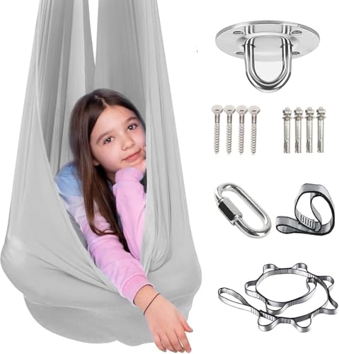 DTREEL Sensory Swing, Sensorische Kompressionsdecke Kinder & Erwachsene Therapieschaukel Sensorische Schaukel for Entspannung Und Oxytocinfreisetzung Hilft: SPD Angstzustände ADHD Autismus(F) von DTREEL