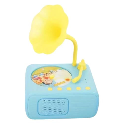 Kinder Grammophon Spielzeug Kinder Musik Geschichtenerzählen Grammophone Spielzeug für Kinder U4H1 Bildung 96 Karten mit Phonograph Früh von DTREELS