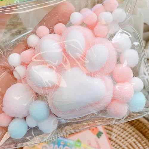 Handgefertigtes Squishy-Katzenpfoten-Quetschspielzeug, Squishy-Katzenpfoten-Quetschspielzeug, süße weiche Katzenpfoten-Sensorik, Stressball, süßes Katzenpfoten-Squishball-Spielzeug for Stressabbau(Pin von DTWEFF