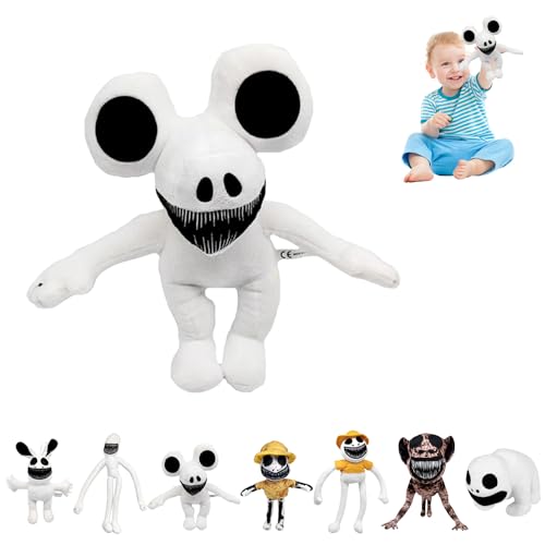 DTXYBC Zoo-nomaly Plush, 30cm Zoonomaly Peluche, Zoo Horror Game Plush Cushion, Zoonomaly Verzerrte Puppen, Kreative Und Einzigartige Weiße Plüschspielzeuge, Geschenk für Jungen Mädchen Fans von DTXYBC