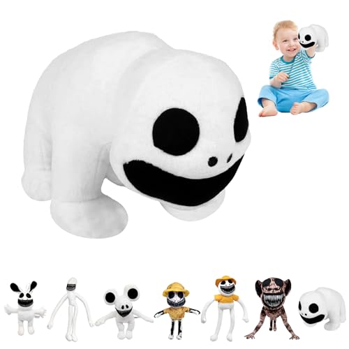 DTXYBC Zoo-nomaly Plush, 26cm Zoonomaly Peluche, Zoo Horror Game Plush Cushion, Zoonomaly Verzerrte Puppen, Kreative Und Einzigartige Weiße Plüschspielzeuge, Geschenk für Jungen Mädchen Fans von DTXYBC