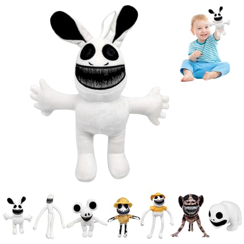 DTXYBC Zoo-nomaly Plush, 30cm Zoonomaly Peluche, Zoo Horror Game Plush Cushion, Zoonomaly Verzerrte Puppen, Kreative Und Einzigartige Weiße Plüschspielzeuge, Geschenk für Jungen Mädchen Fans von DTXYBC