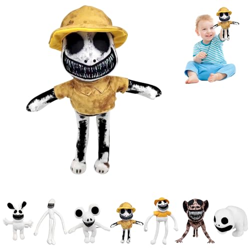 DTXYBC Zoo-nomaly Plush, 40cm Zoonomaly Peluche, Zoo Horror Game Plush Cushion, Zoonomaly Verzerrte Puppen, Kreative Und Einzigartige Weiße Plüschspielzeuge, Geschenk für Jungen Mädchen Fans von DTXYBC