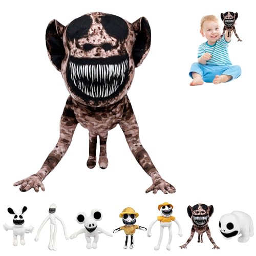 DTXYBC Zoo-nomaly Plush, 48 cm Zoonomaly Peluche, Zoo Horror Game Plush Cushion, Zoonomaly Verzerrte Puppen, Kreative Und Einzigartige Weiße Plüschspielzeuge, Geschenk für Jungen Mädchen Fans von DTXYBC