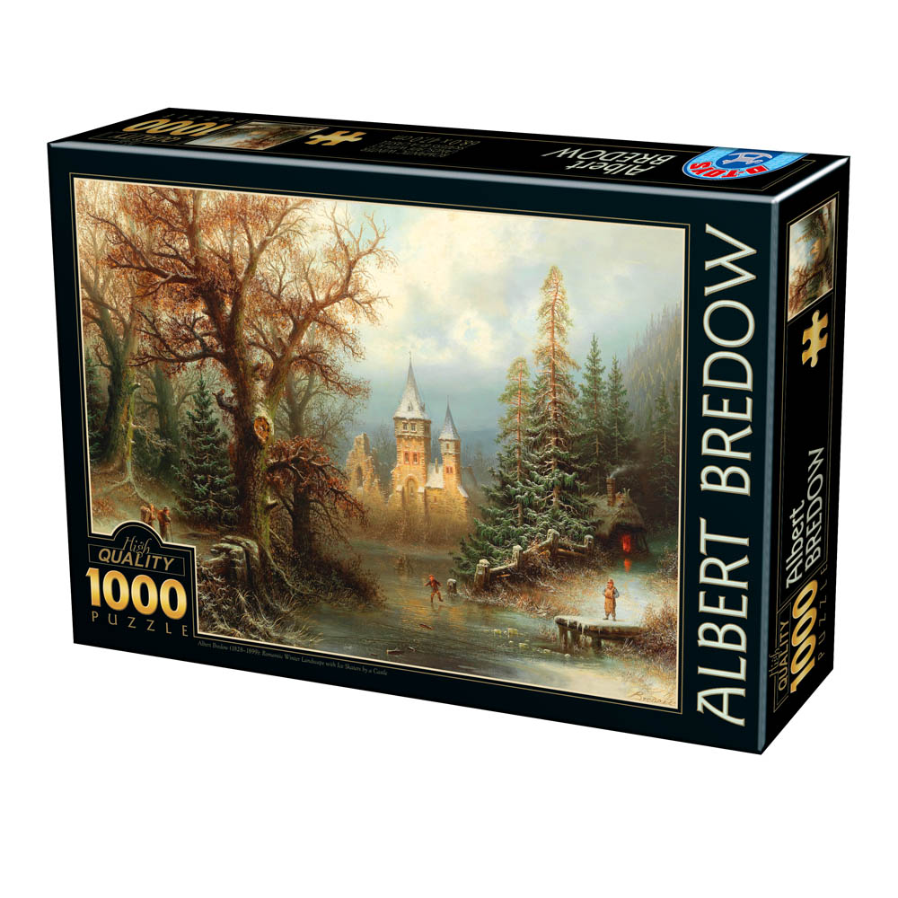 DToys Albert Bredow - Romantic Winter Landscape 1000 Teile Puzzle Dtoys-75697 von DToys