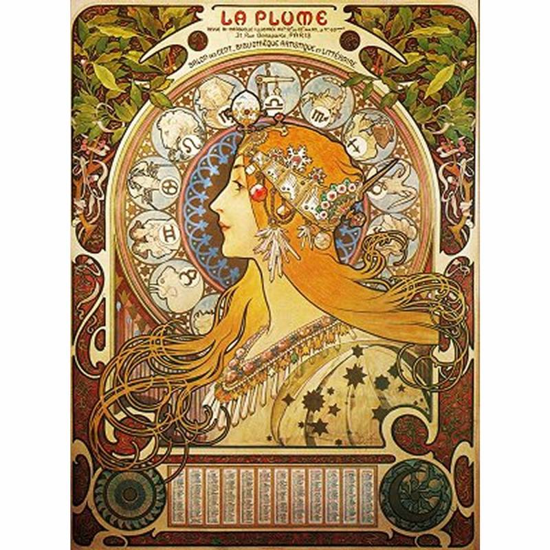 DToys Alphonse Mucha: Sternzeichen 1000 Teile Puzzle Dtoys-70111 von DToys