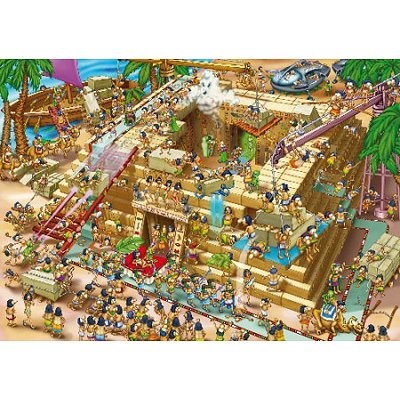 DToys Cartoon Collection: Pyramiden in Ägypten 1000 Teile Puzzle DToys-70890 von DToys