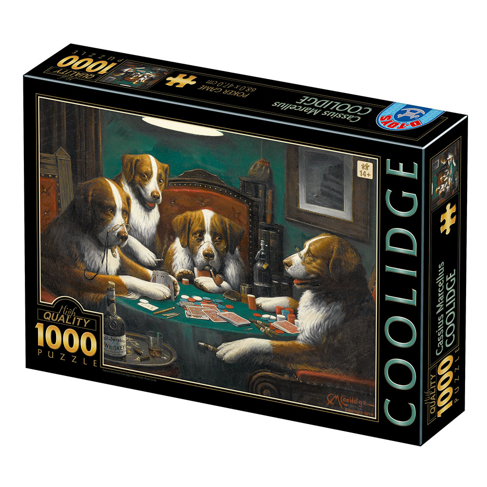 DToys Cassius Marcellus Coolidge - Poker Game 1000 Teile Puzzle Dtoys-77394 von DToys