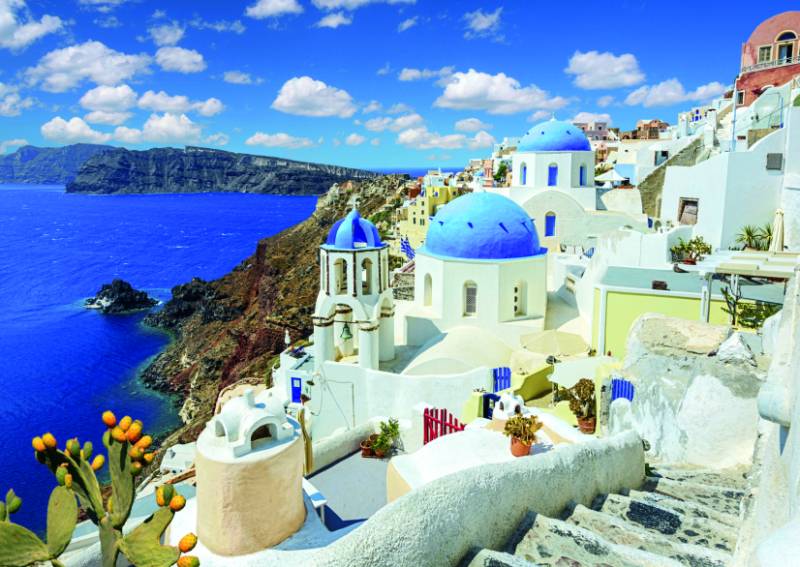 DToys Discover Europe - Santorini 1000 Teile Puzzle Dtoys-74874 von DToys