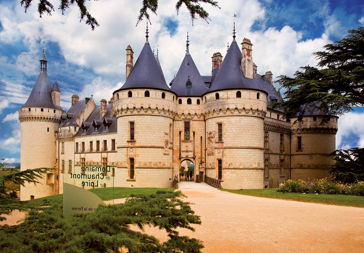 DToys Französisches Schloss: Château de Chaumont 1000 Teile Puzzle DToys-69542 von DToys