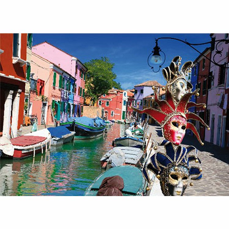 DToys Italien - Burano 1000 Teile Puzzle DToys-70814 von DToys