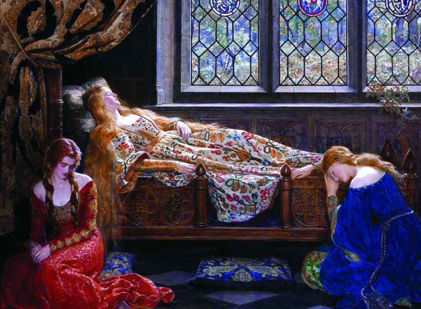 DToys John Collier - The Sleeping Beauty 1000 Teile Puzzle Dtoys-73822 von DToys