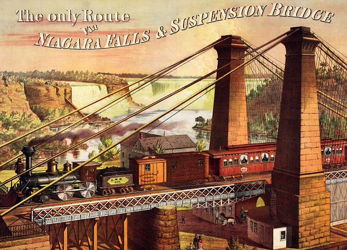 DToys The only Route via Niagara Falls & Suspension Bridge 1000 Teile Puzzle Dtoys-74966 von DToys