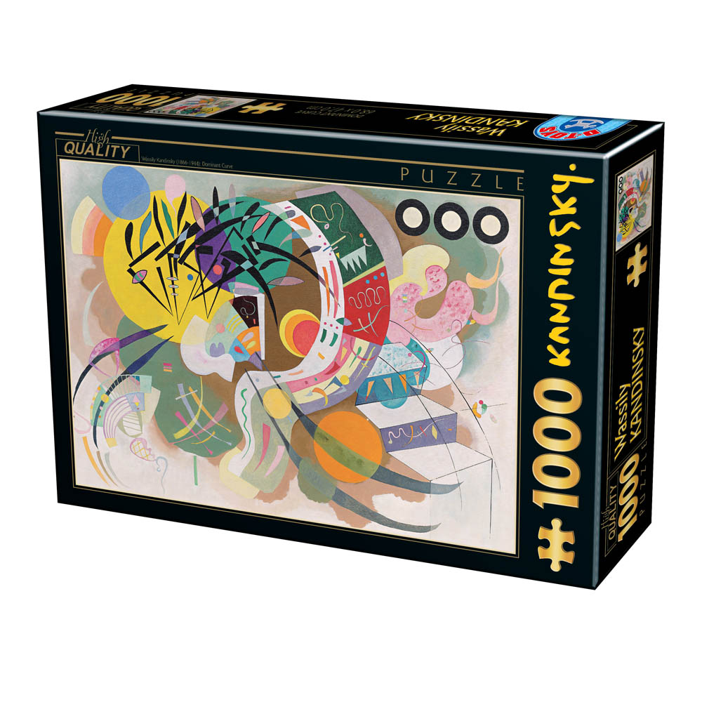 DToys Vassily Kandinsky - Dominant Curve 1000 Teile Puzzle Dtoys-75925 von DToys