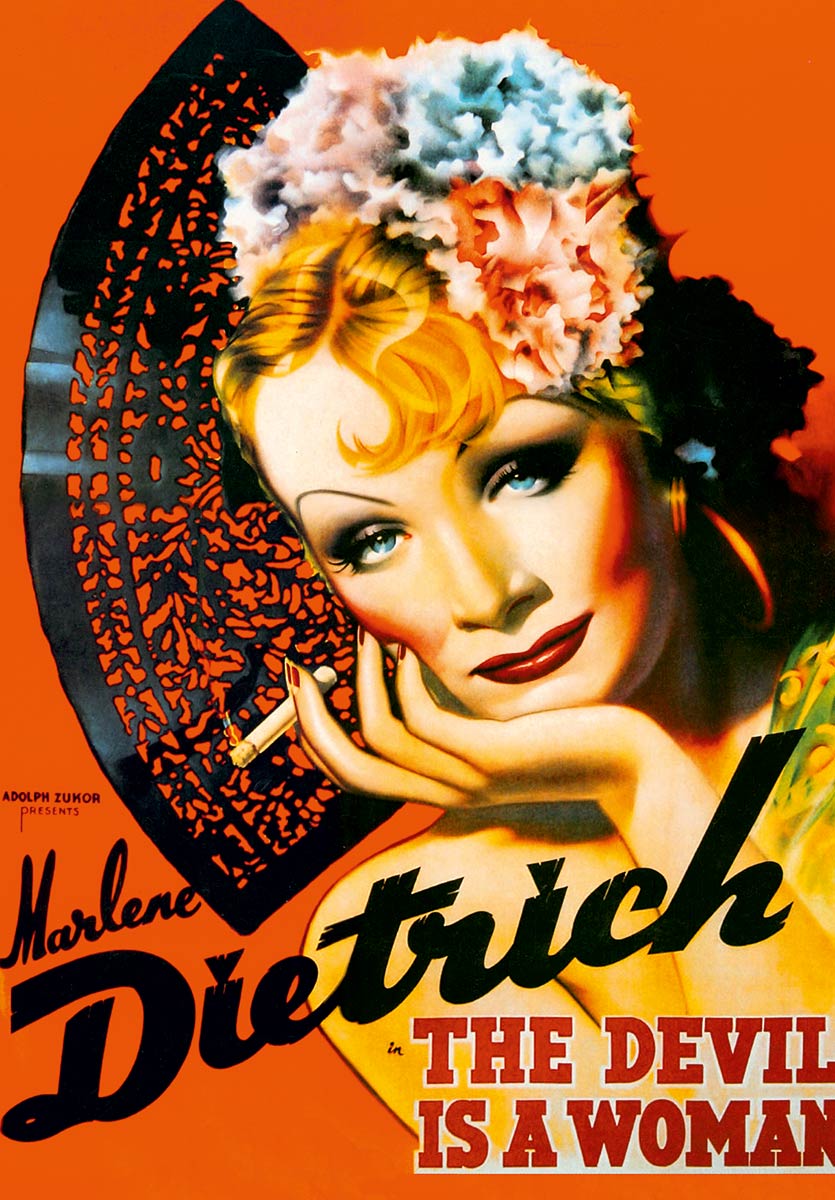 DToys Vintage Posters: Marlene Dietrich - The Devis is a Woman 1000 Teile Puzzle Dtoys-69559 von DToys