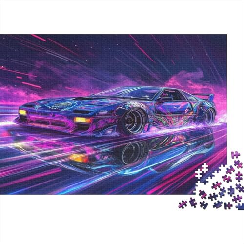 Auto-Puzzle Fahrzeug car HolzKunst Premium Magie Kreativ Lustiges Puzzles Plakat Für Erwachsene Kinder 300pcs (40x28cm) von DUABELPHF