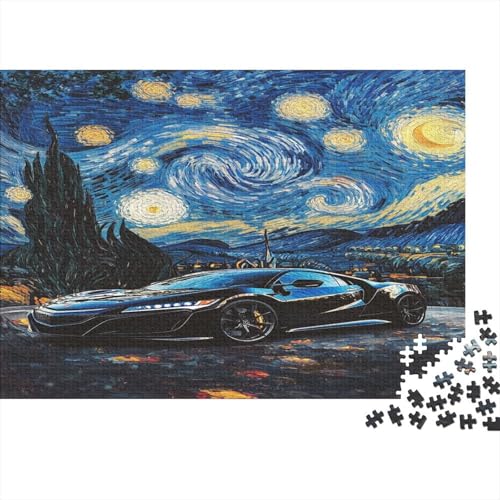 Auto-Puzzle Fahrzeug car HolzKunst Premium Magie Kreativ Lustiges Puzzles Plakat Für Erwachsene Kinder 300pcs (40x28cm) von DUABELPHF