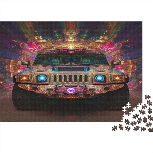 Auto-Puzzle Fahrzeug car HolzKunst Premium Magie Kreativ Lustiges Puzzles Plakat Für Erwachsene Kinder 300pcs (40x28cm) von DUABELPHF