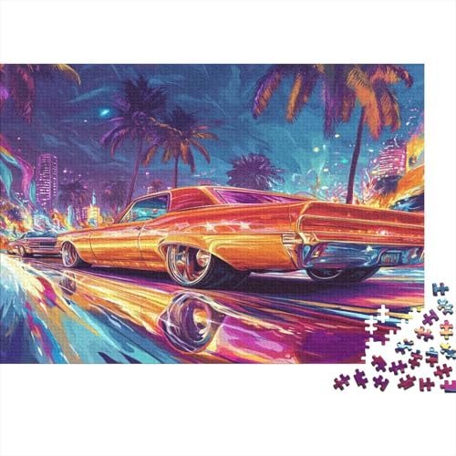 Auto-Puzzle Fahrzeug car HolzKunst Premium Magie Spiel Entpacken Puzzles Plakat Für Erwachsene Kinder 300pcs (40x28cm) von DUABELPHF