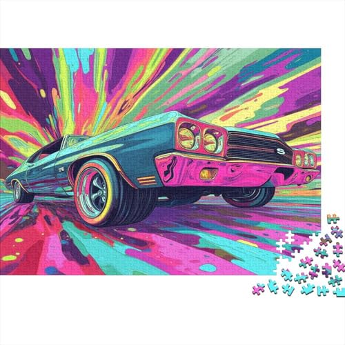 Auto-Puzzle Fahrzeug car HolzKunst Premium Magisch Kreativ Lustiges Puzzles Plakat Für Erwachsene Kinder 300pcs (40x28cm) von DUABELPHF