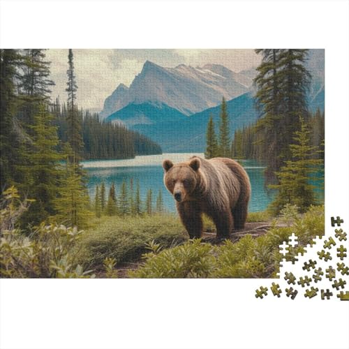 Brown Bär Puzzle 1000 Teile Puzzle Für Erwachsene Und Kinder Ab 14 Jahren Puzzel 1000pcs (75x50cm) von DUABELPHF