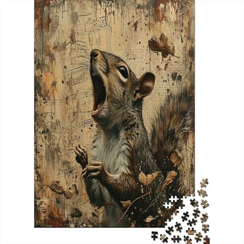 Eichhörnchen 1000 Teile Puzzle Für Erwachsene, Hochwertige Recycelbare MateriAußerirdische Und Druck Puzzlespiel, Familienspiel, Geschenk Für Liebhaber Oder Freunde Puzzel 1000pcs (75x50cm) von DUABELPHF