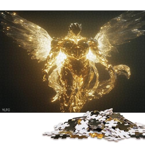 Engel Angelus Puzzle Puzzl Holz Kunst Premium Kreativ Lustiges Poster Puzzle Engel-Puzzle Für Erwachsene Kinder 1000pcs (75x50cm) von DUABELPHF