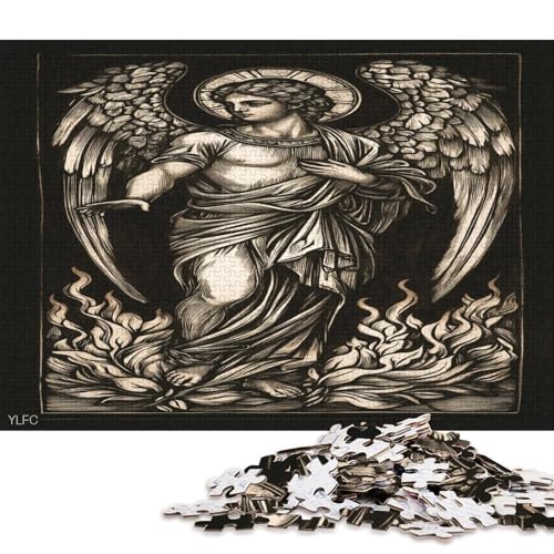 Engel Angelus Puzzle Puzzl Holz Kunst Premium Kreativ Lustiges Poster Puzzle Engel-Puzzle Für Erwachsene Kinder 1000pcs (75x50cm) von DUABELPHF