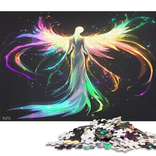 Engel Angelus Puzzle Puzzl Holz Kunst Premium Kreativ Lustiges Poster Puzzle Engel-Puzzle Für Erwachsene Kinder 1000pcs (75x50cm) von DUABELPHF