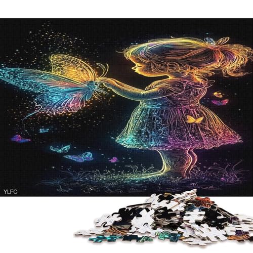 Engel Angelus Puzzle Puzzl Holz Kunst Premium Kreativ Lustiges Poster Puzzle Engel-Puzzle Für Erwachsene Kinder 1000pcs (75x50cm) von DUABELPHF