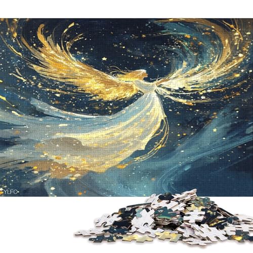 Engel Angelus Puzzle Puzzl Holz Kunst Premium Kreativ Lustiges Poster Puzzle Engel-Puzzle Für Erwachsene Kinder 1000pcs (75x50cm) von DUABELPHF