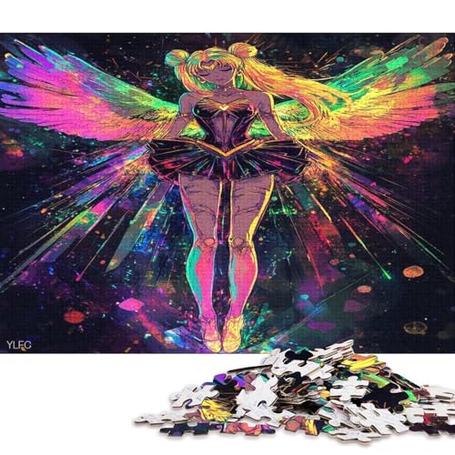 Engel Angelus Puzzle Puzzl Holz Kunst Premium Kreativ Lustiges Poster Puzzle Engel-Puzzle Für Erwachsene Und Kinder Ab 13 Jahren 1000pcs (75x50cm) von DUABELPHF