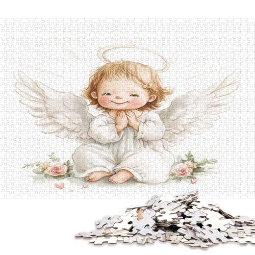 Engel Angelus Puzzle Puzzl Holz Kunst Premium Legespiel- ErwachsenenPuzzle Puzzl Poster Puzzle Engel-Puzzle Für Erwachsene Und Kinder Ab 13 Jahren 1000pcs (75x50cm) von DUABELPHF