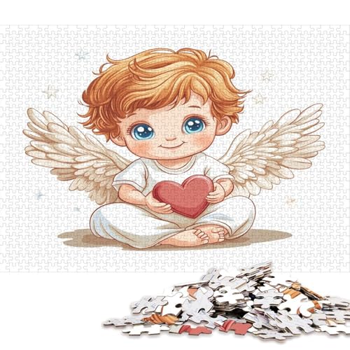 Engel Angelus Puzzle Puzzl Holz Kunst Premium Legespiel- ErwachsenenPuzzle Puzzl Poster Puzzle Engel-Puzzle Für Erwachsene Und Kinder Ab 13 Jahren 1000pcs (75x50cm) von DUABELPHF