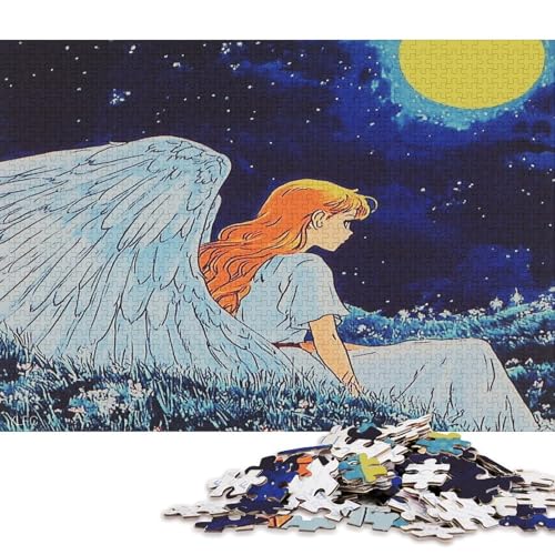 Engel Angelus Puzzle Puzzl Holz Kunst Premium Legespiel- ErwachsenenPuzzle Puzzl Poster Puzzle Engel-Puzzle Für Erwachsene Und Kinder Ab 13 Jahren 1000pcs (75x50cm) von DUABELPHF