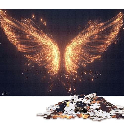 Engel Angelus Puzzle Puzzl Holz Kunst Premium Spiel Entpacken Poster Puzzle Engel-Puzzle Für Erwachsene Und Kinder Ab 13 Jahren 1000pcs (75x50cm) von DUABELPHF