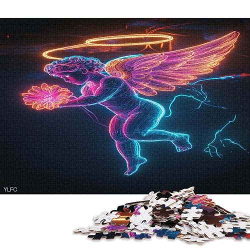 Engel Angelus Puzzle Puzzl Holz Kunst Premium Spiel Entpacken Poster Puzzle Engel-Puzzle Für Erwachsene Und Kinder Ab 13 Jahren 1000pcs (75x50cm) von DUABELPHF